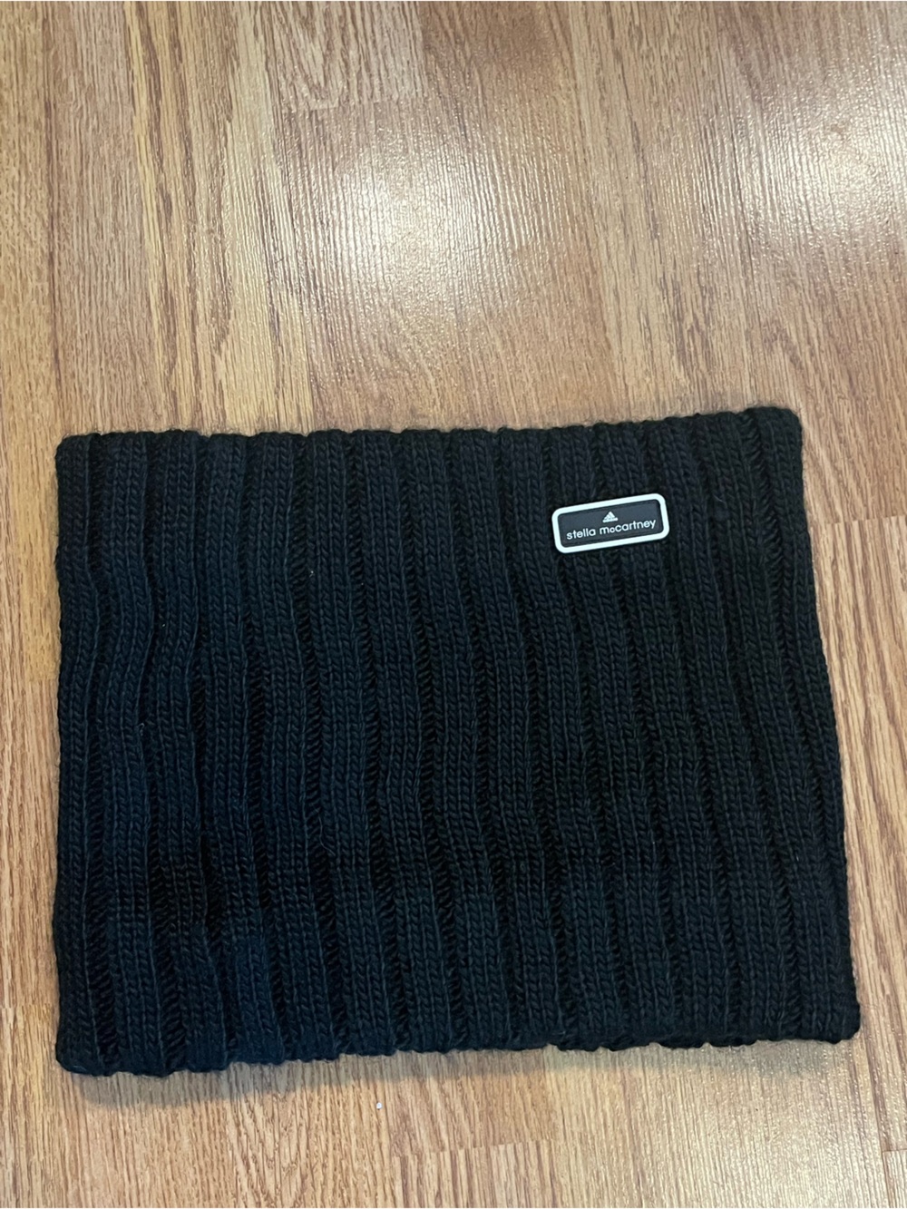 Stella McCartney adidas Black Ribbed Knit Neck Warmer